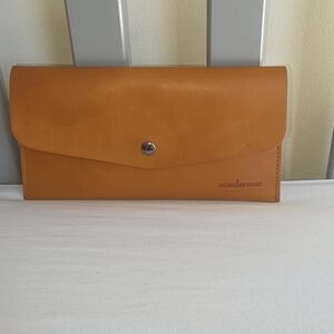 Wundermax Orange Vegan Leather Wallet